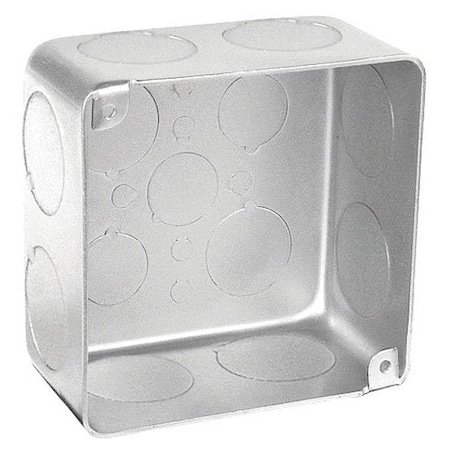 Southwire Electrical Box, 30.3 cu in, Square Box Type, 4 Gangs, Steel, Square Shape 52171-1-VT